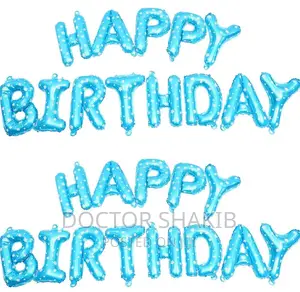Letter Birthday Party Balloons