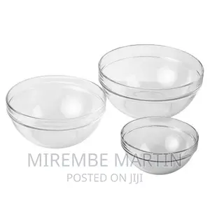 Luminarc 3 Piece Oven Mixing Bowl Glass Set,