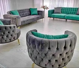 Modern Chestfiled Sofa Set of 7 Seaters Call