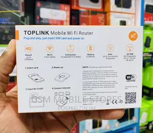 New Toplink HW55 4G LTE Mobile Wifi Unlocked