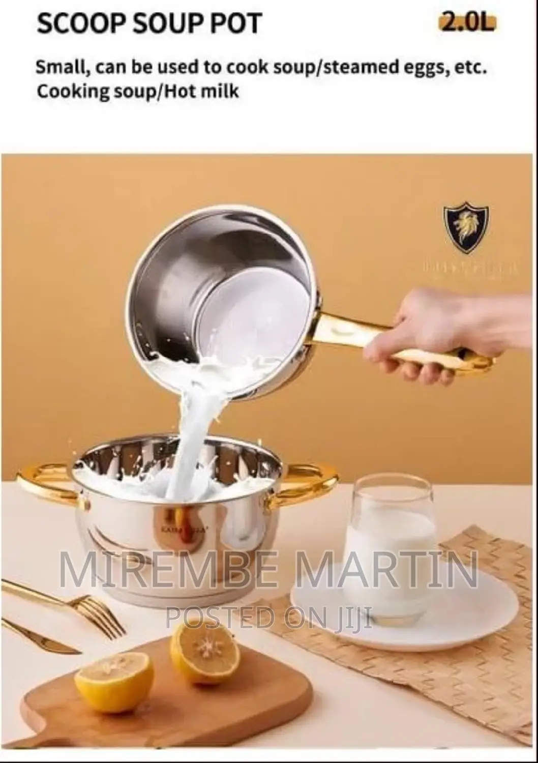 4 PCS Stainless Steel Cookware Set With Lid Cooking Pots