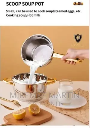 4 PCS Stainless Steel Cookware Set With Lid Cooking Pots