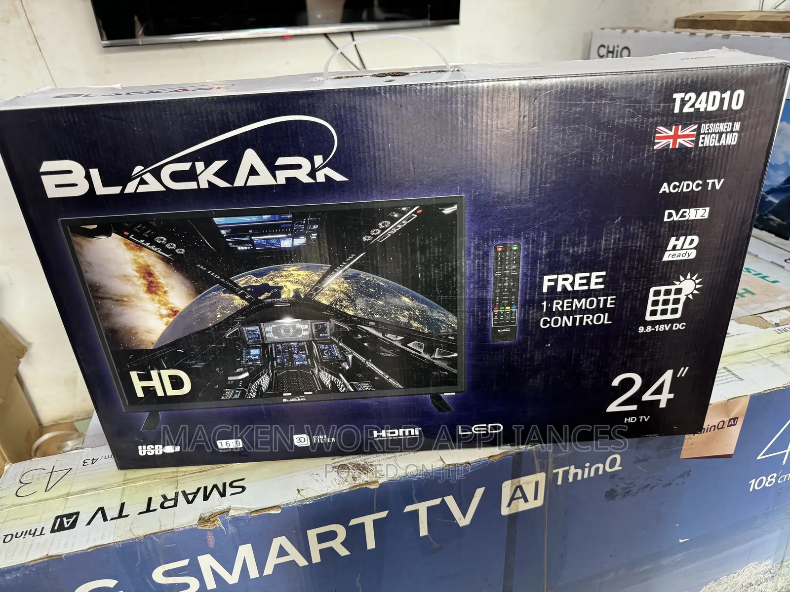 24 Blackark TV Inbuilt Free to Air Decoder
