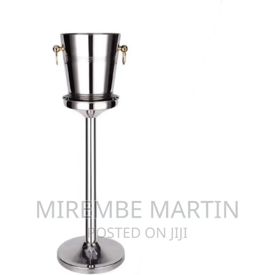 Commercial Stainless Steel Ice Bucket Stand Holder