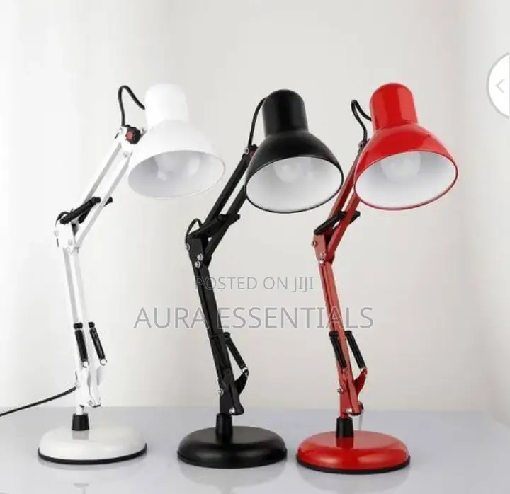 Metallic Table Reading Lamp