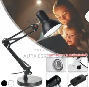 Metallic Table Reading Lamp
