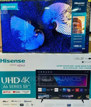 Hisense Ultra-Hd4k 58inches A6 Series Vidaa Smart Tv