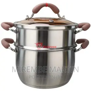 2 Tier Stainless Steel Steamer For Cooking, Dumpling Steamer