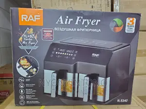 Raf 7L + 5L Double Digital Air Fryer With 3years Warranty