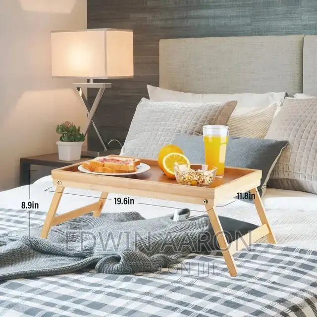 Foldable Wooden Bed Tray