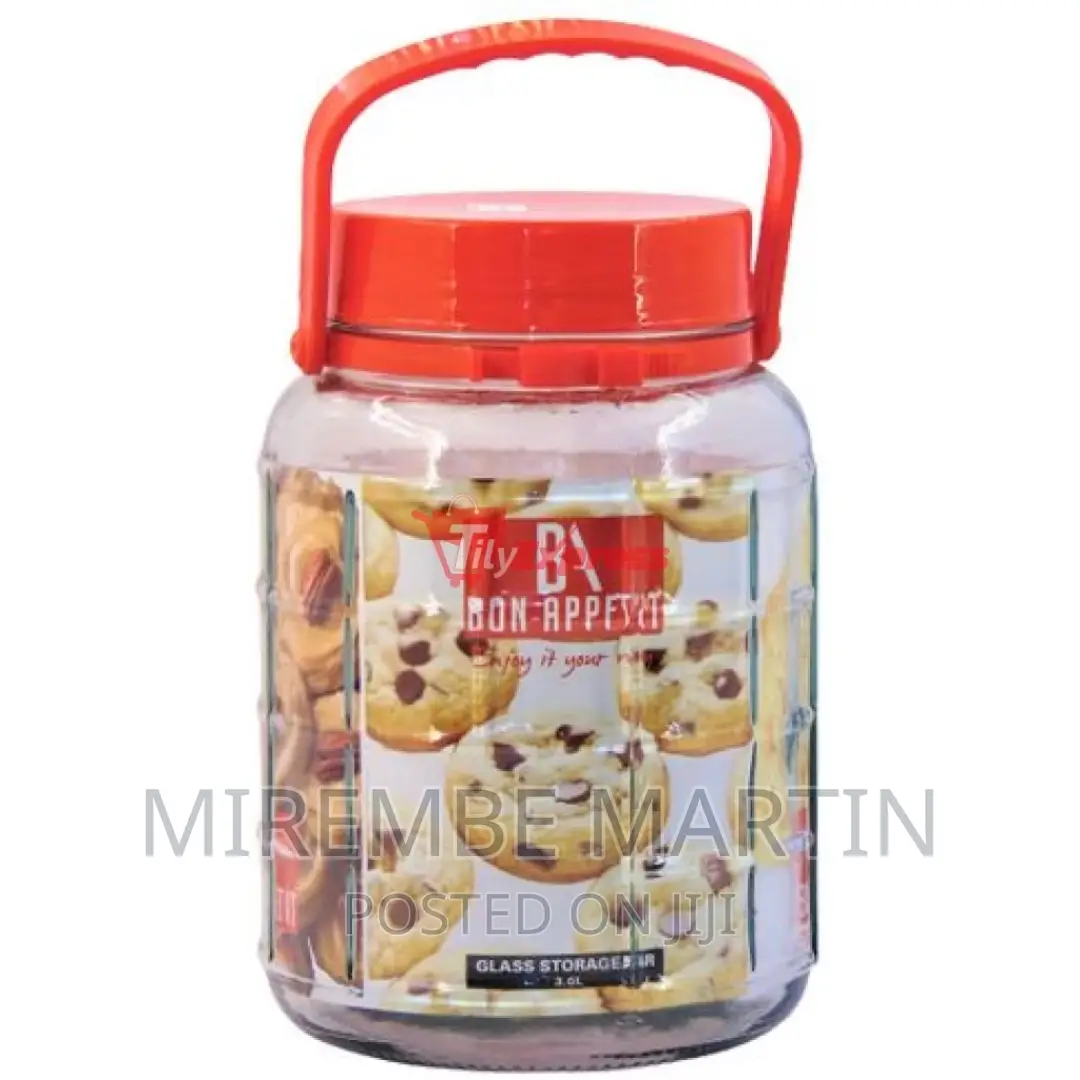 Bon Appetit 5L Glass Cereal Cookies Storage Jar