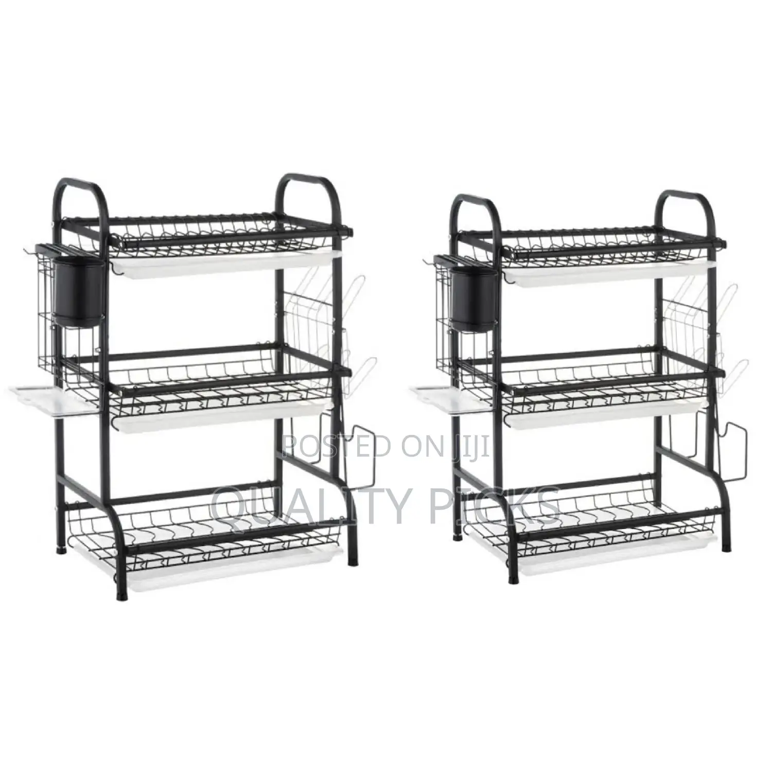 3 Layer Stainless Dish Rack Organizer