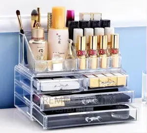 Acrylic Cosmetics Makeup Organizer Storage Box