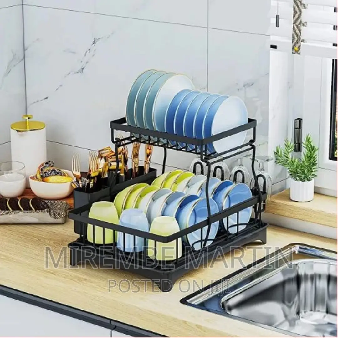 Dish Drying Rack, 2 Tier Dish Racks for Kitchen