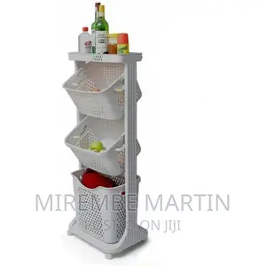 4 Tier Plastic Bathroom Kitchen Storage Organizer