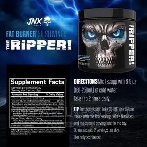 JNX SPORTS the Ripper! Fat Burner Blue Raspberry 30 Serving