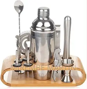 12-Piece Martini Cocktail Shaker 750ML in Stainless Steel