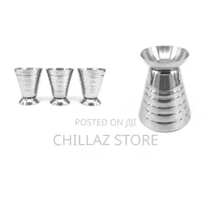 75mls Stainless Steel Cocktail Measuring Cups.