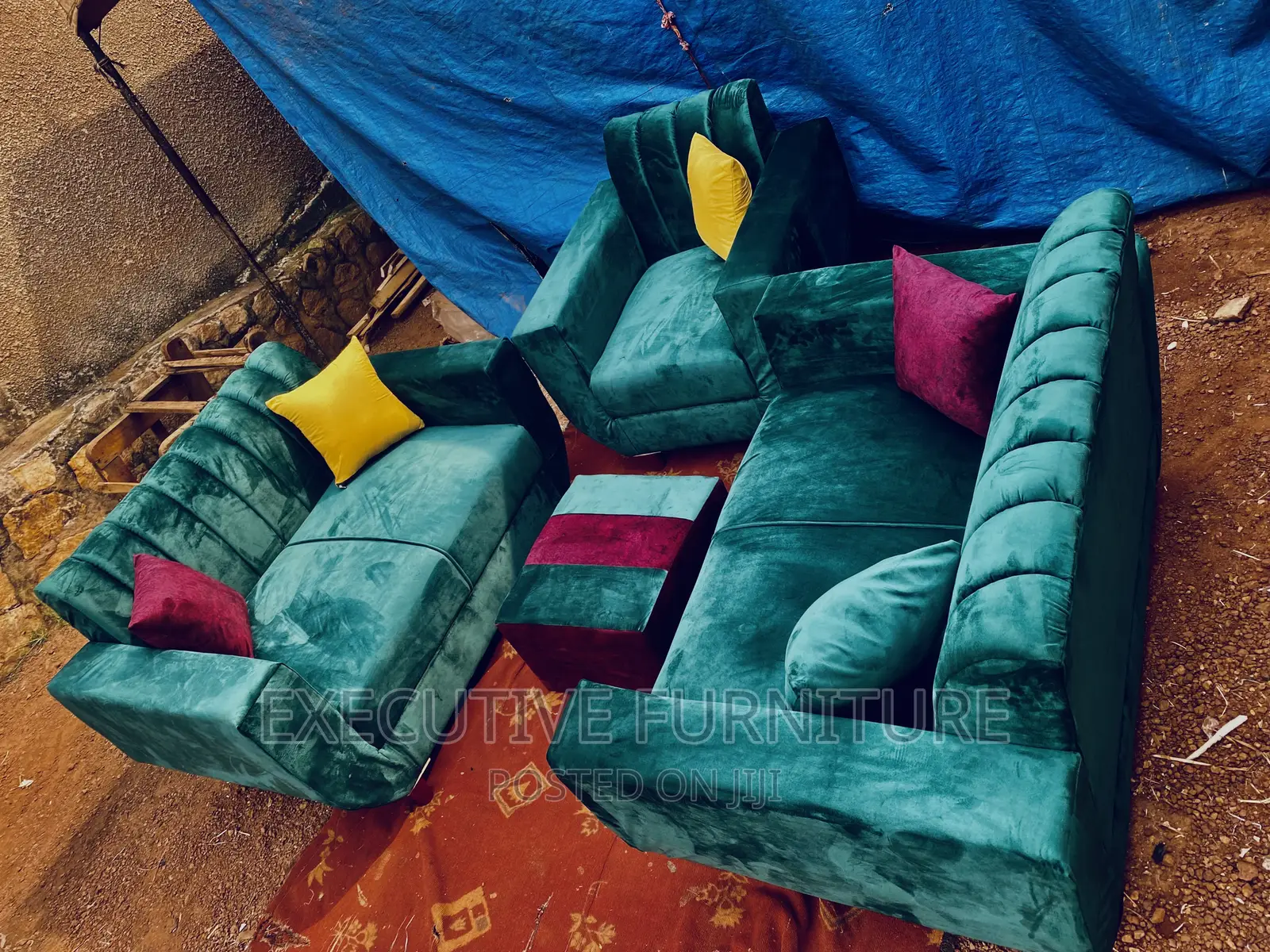 Dave Dark Green Five Seater