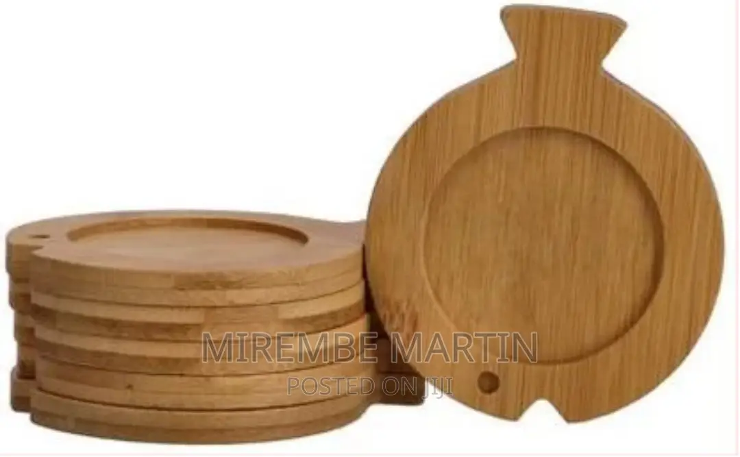 13 PCS Porcelain Coffee Tea Cup Set With Bamboo Saucers