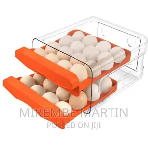 Refrigerator 2-Layer Egg Container Organizer Tray
