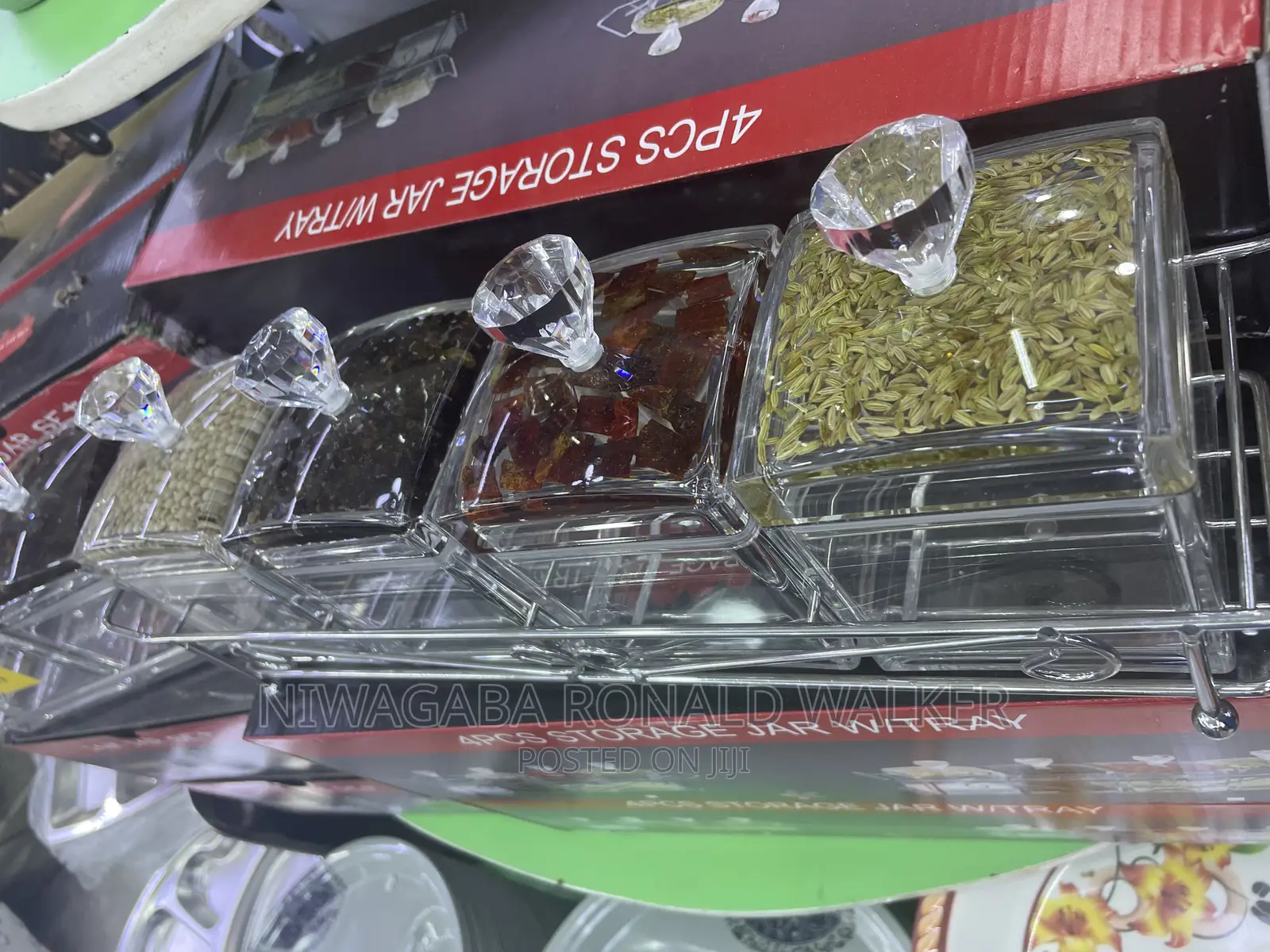 4pc Set of Storage Jar Witray