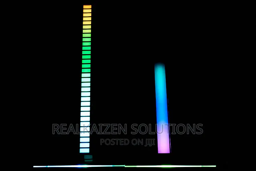 RGB Headset Stand Support Pole Lamp With Music Rhythm Effect