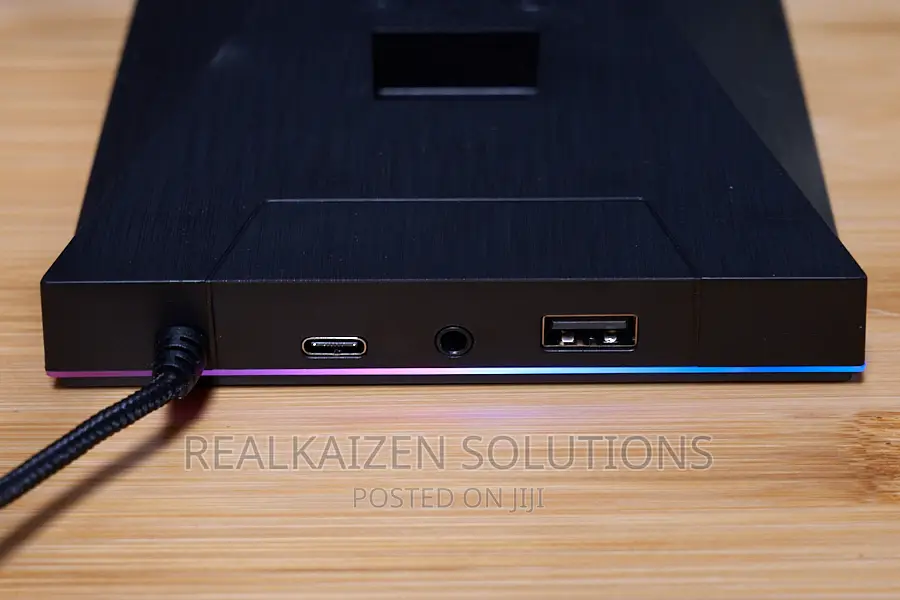 RGB Headset Stand Support Pole Lamp With Music Rhythm Effect