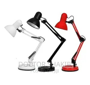 Metallic Table Reading Lamp