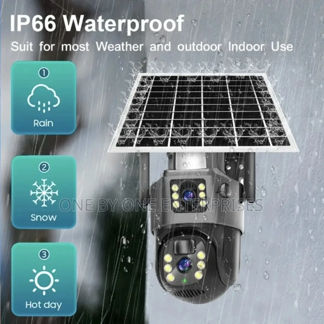 V380 Pro CCTV Outdoor WIFI Solar Camera 8MP Waterproof