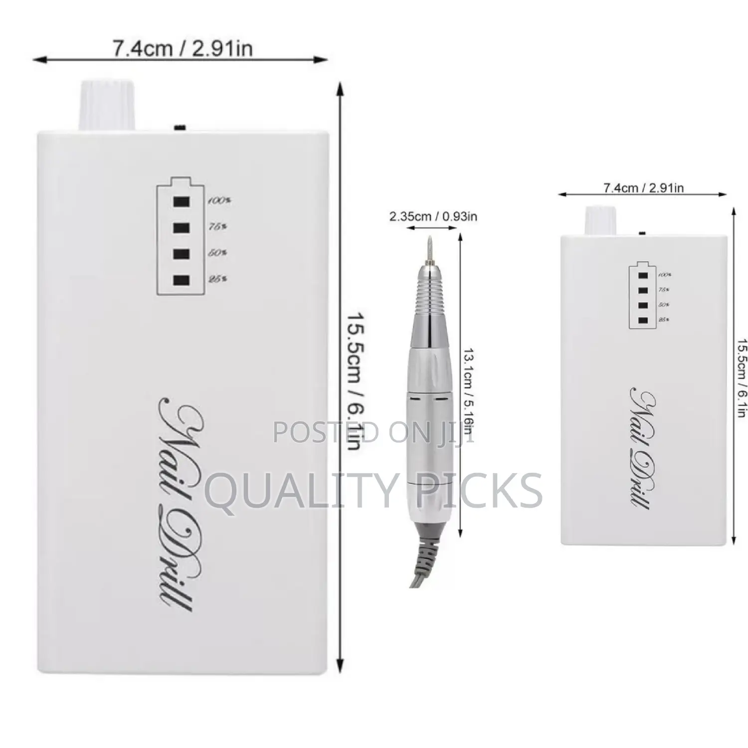 Portable Rechargeable Nail Drill