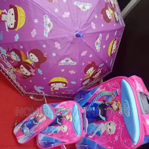 3PC TROLLEY Kids/ Children Backpack Set Plus Umbrella 