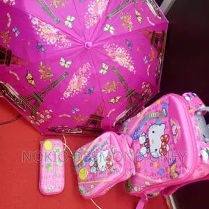 3PC TROLLEY Kids/ Children Backpack Set Plus Umbrella 