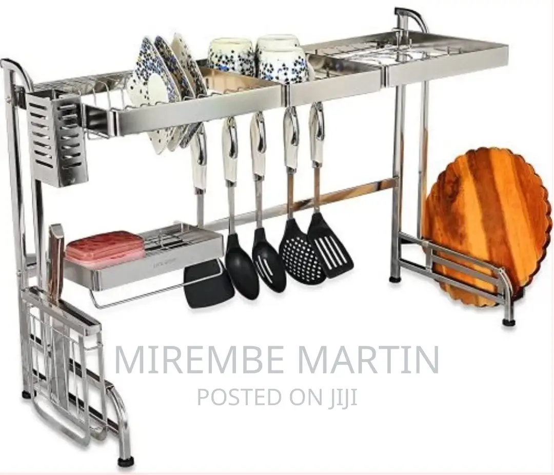 Drying Rack, 2 Tier Stainless Steel Storage Kitchen Rack