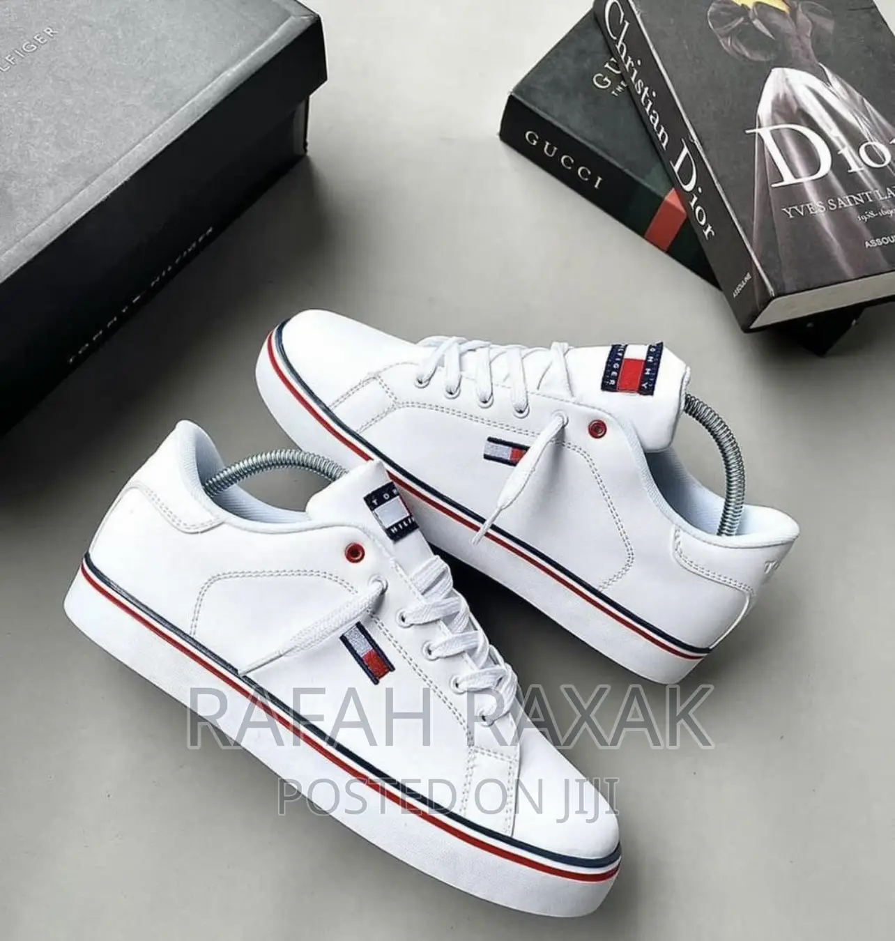 Original White Tommy Hilfiger Premium Low Top Sneakers