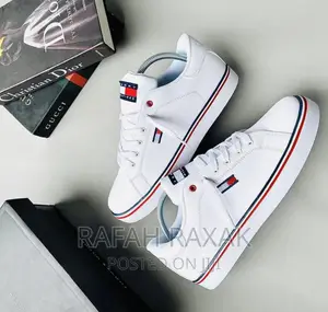 Original White Tommy Hilfiger Premium Low Top Sneakers