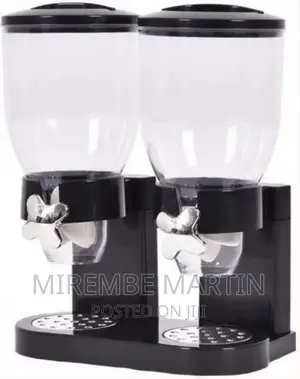 Double Kitchen Food Cereal Dispenser Storage, Organizer