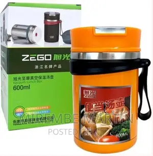 0.6L Steel Food Flask Lunch Box Storage Container-