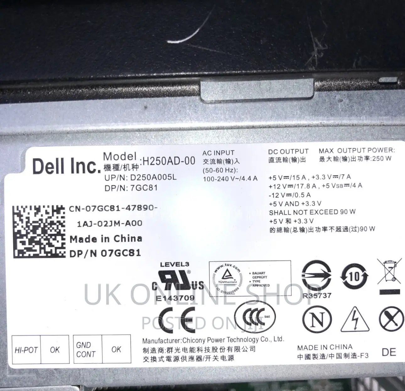 Desktop Computer Dell OptiPlex 790 4GB Intel Core I5 HDD 500GB