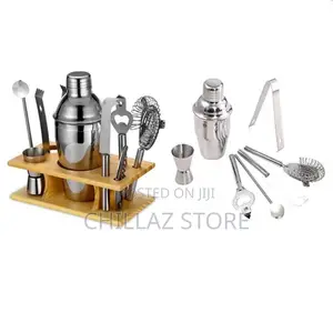 12pcs Stainless Steel Cocktail Shaker Set.