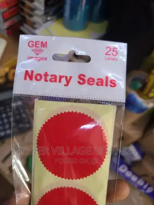 Notary Company Seal 25pcs in a Packet in Different Colors