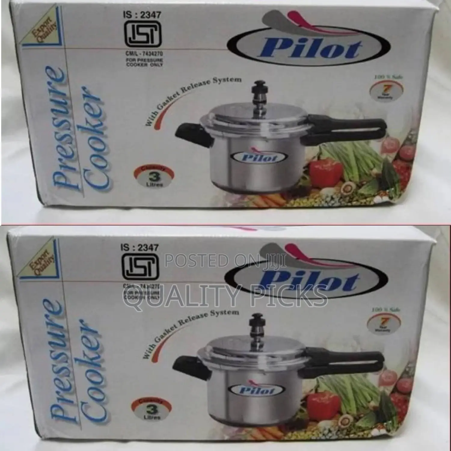 Aluminum Pilot Pressure Cooker