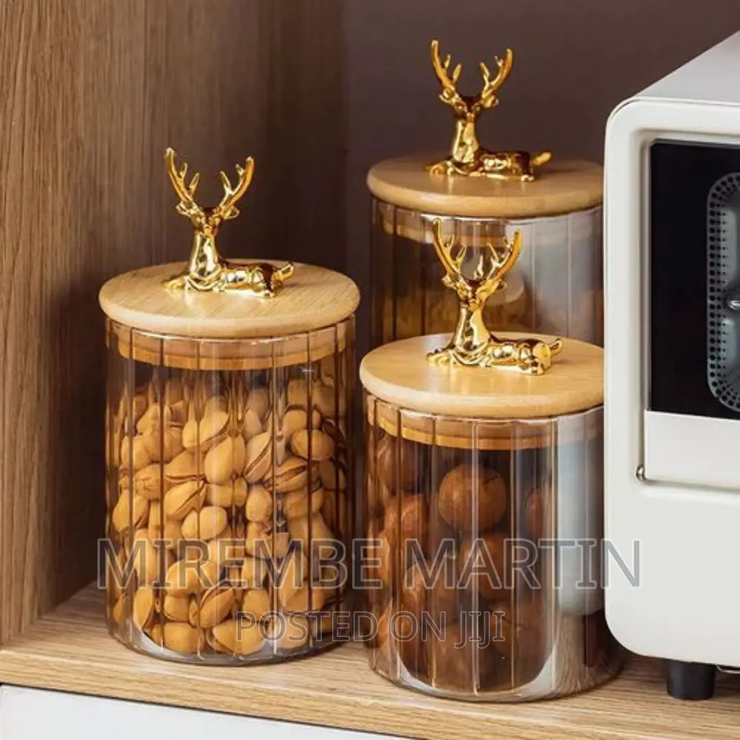 3PC Airtight Storage Pantry Food Glass Jars