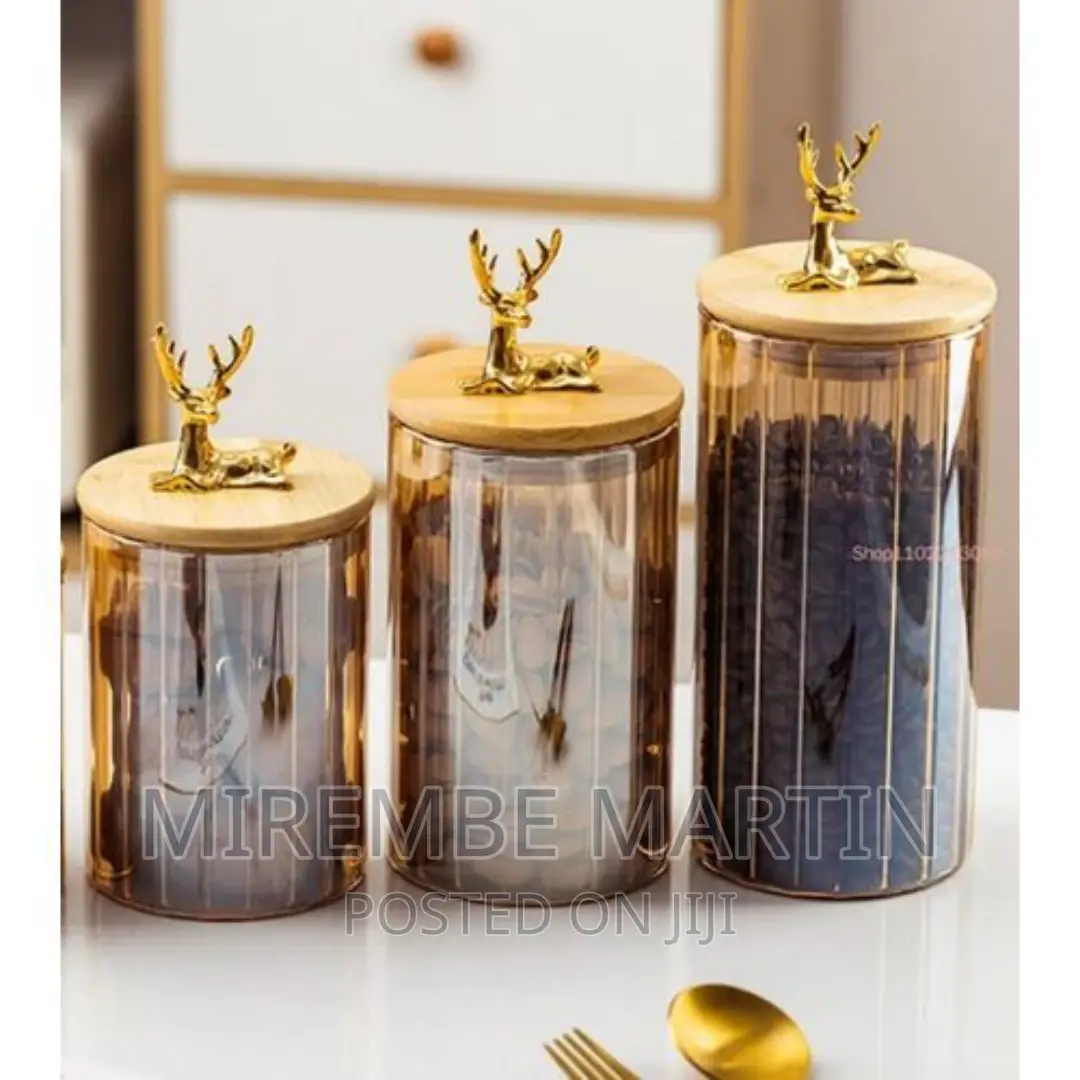 3PC Airtight Storage Pantry Food Glass Jars