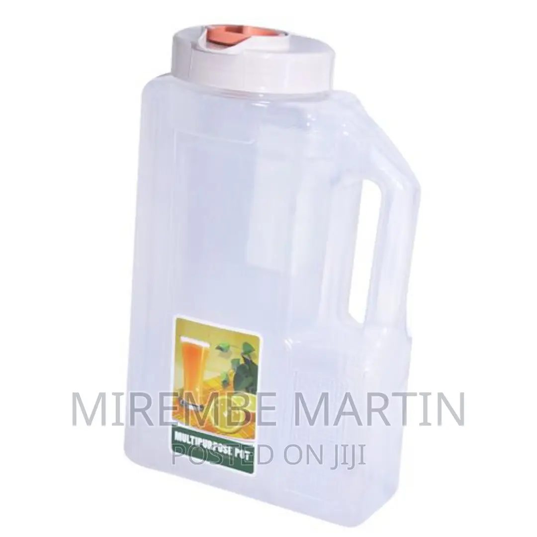 Plastic Water Fridge Bottle With 4 Glass