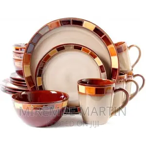 Dinner Set 16pcs of Checkered Dinner Set