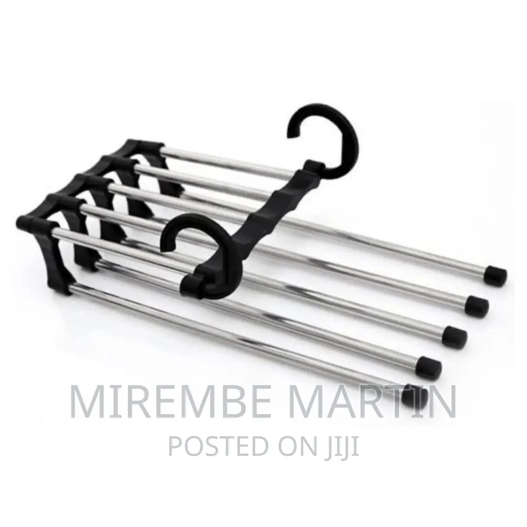 5 In1 Foldable Trousers/Pants Hanger Rack-Black