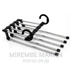 5 In1 Foldable Trousers/Pants Hanger Rack-Black