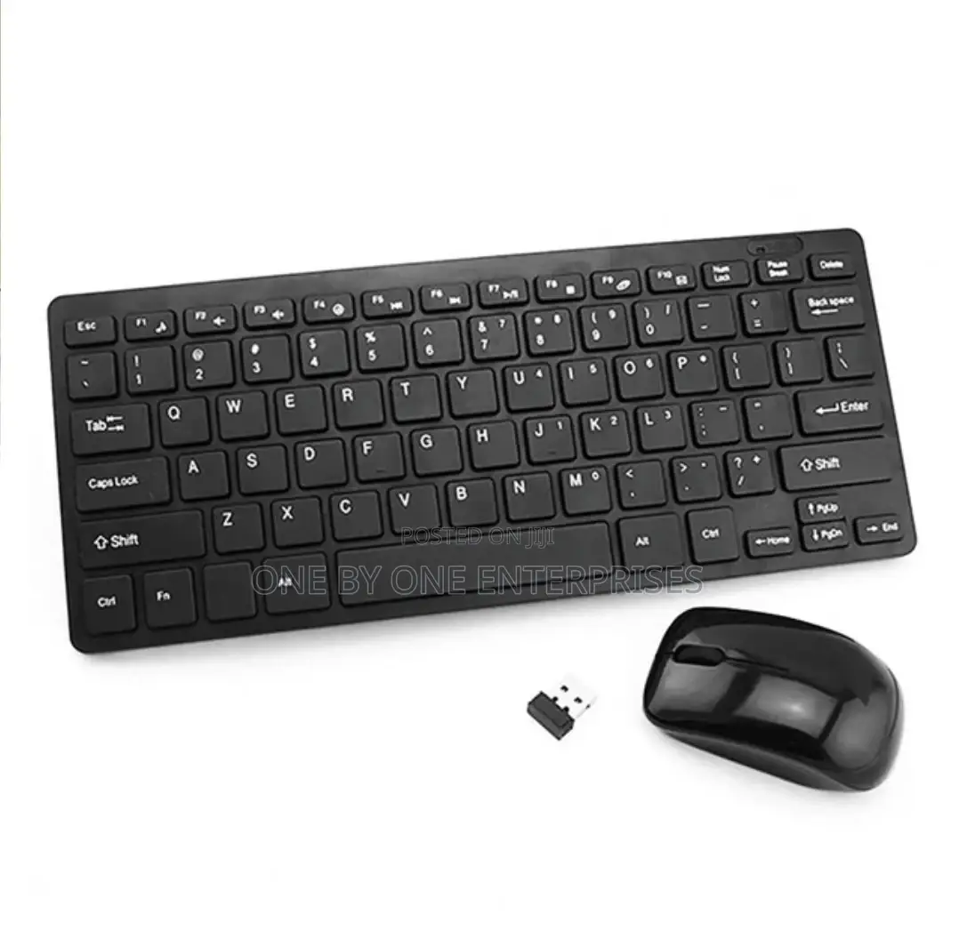 Wireless Mini Keyboard Ultra for Desktops Laptops - Black