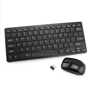 Wireless Mini Keyboard Ultra for Desktops Laptops - Black